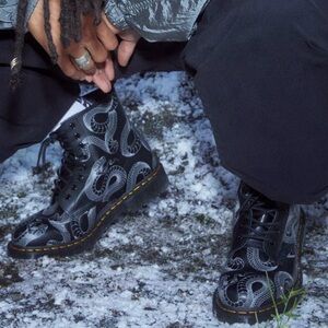Dr Martens 1460 Serpent Print Leather Boots